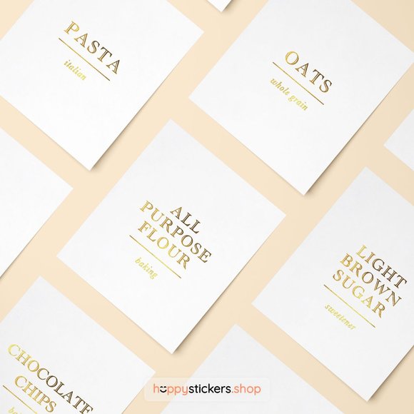 36 Labels • Academy Minimalist Pantry for Kitchen Storage • Organization Labels - Picture 11 of 17